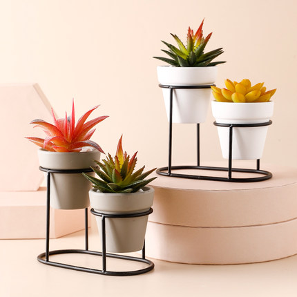 Modern Table  Metal Wire  Flower Pot Holder Display Stand